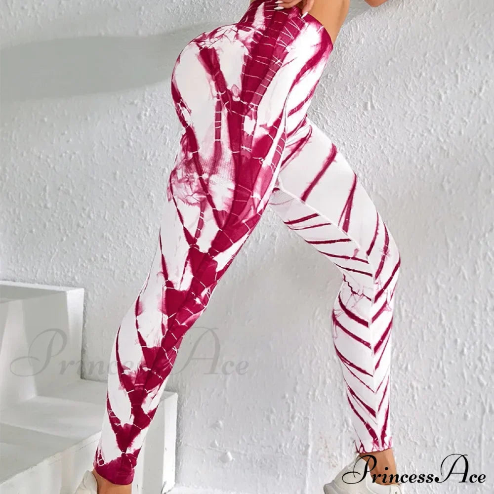Seamless Tie-Dye High-Waist Workout Fashion Legging