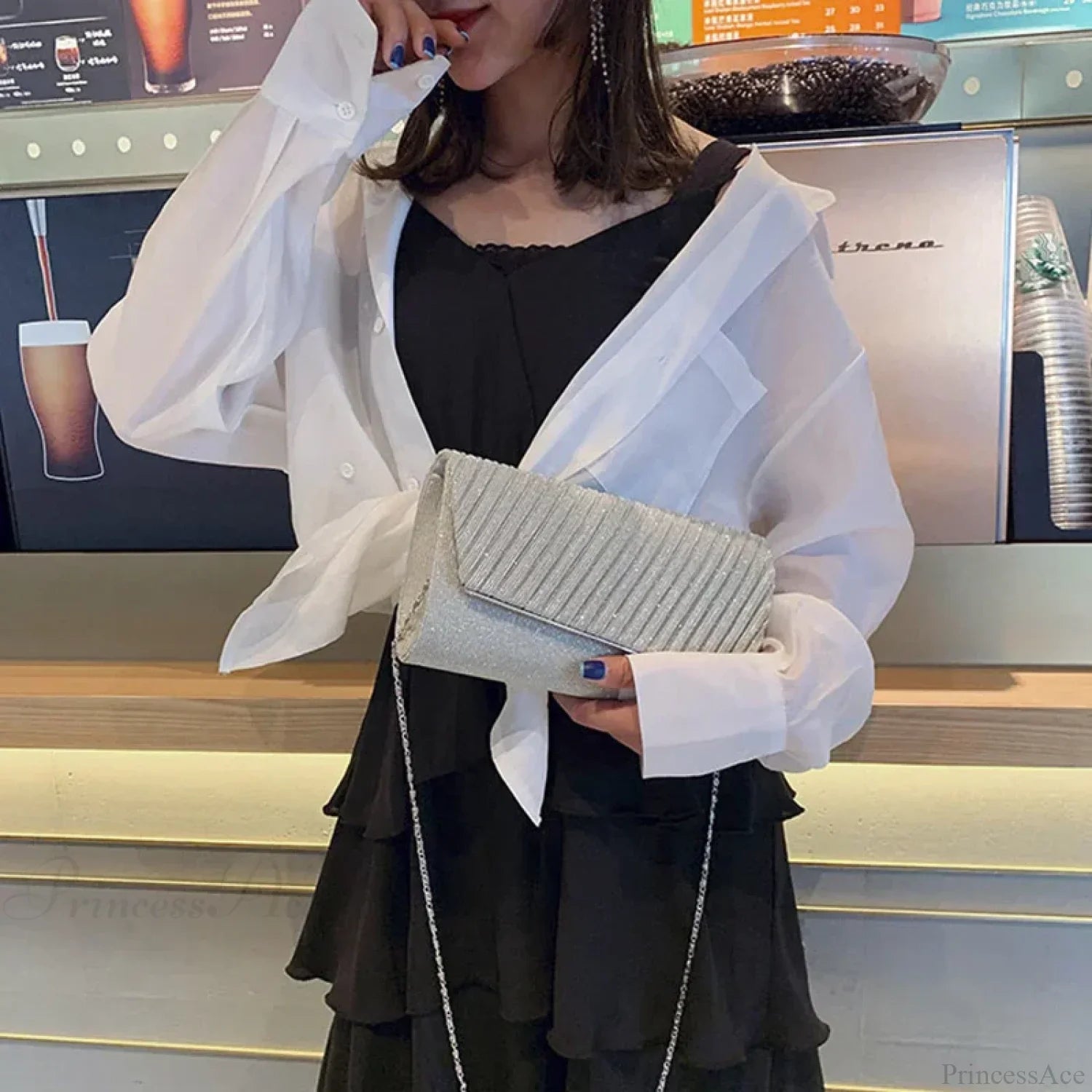 Sequin Clutch Wedding Party Wristlet wristlet-250126