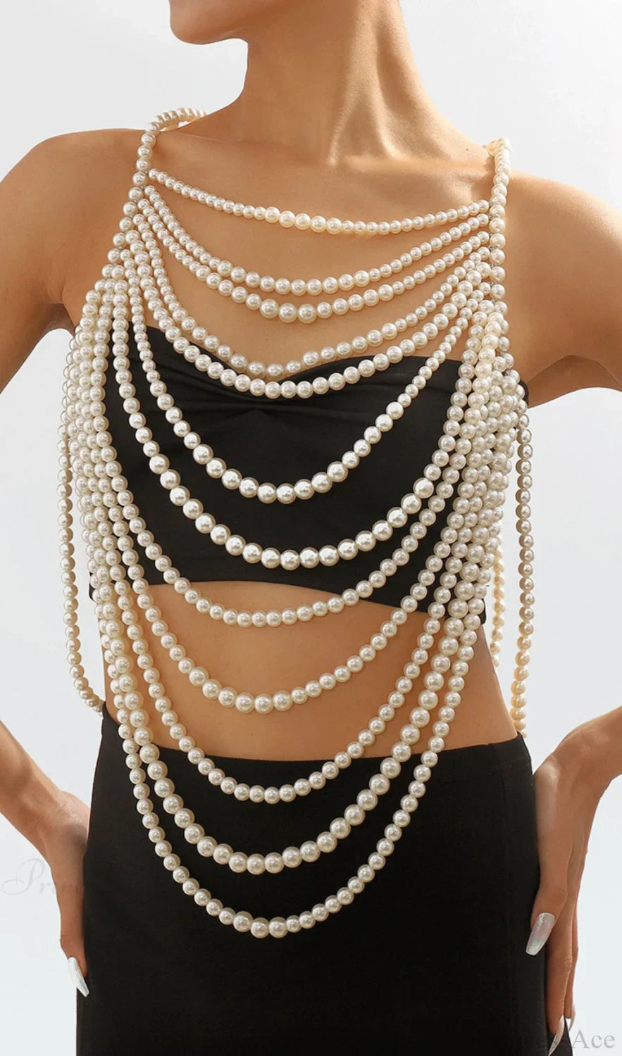 Shawl White Pearl Top Accessories