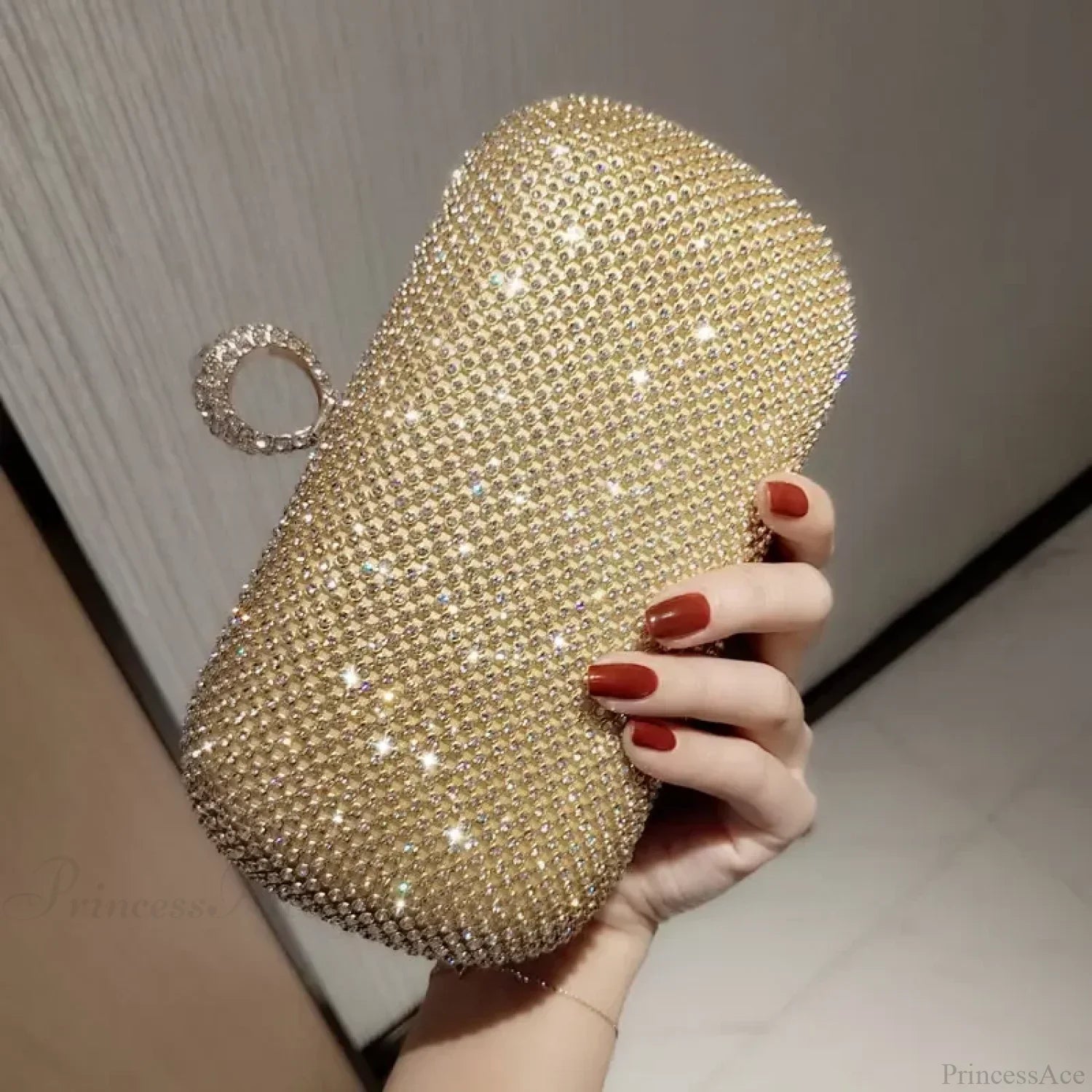 Shiny Diamonds Luxury Evening Clutch Bag clutchbag-250126