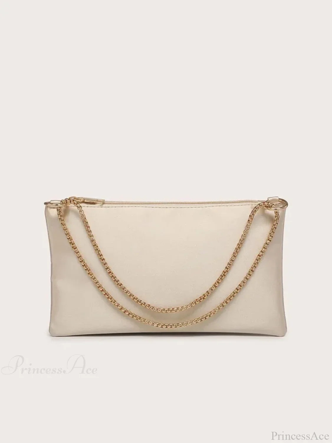 Solid Metal Chain Underarm Evening Wedding Clutch Bag clutchbag-250126