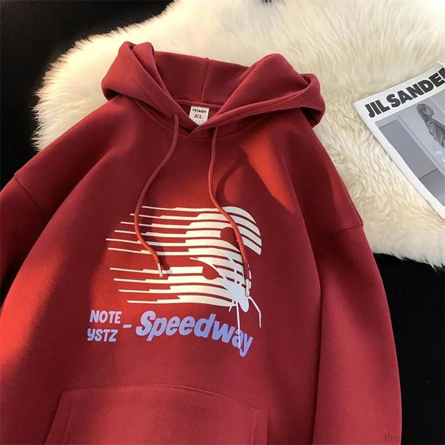 Speedway Letter Graphic Hoodie