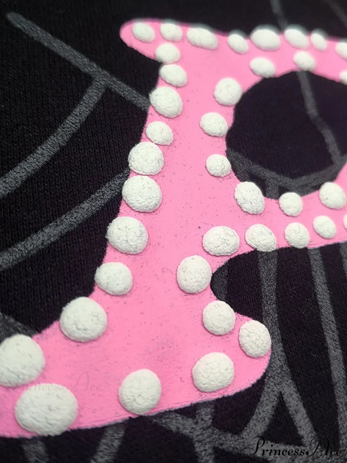 Spider Web Letter Print Fleece Cotton Thick Hoodie