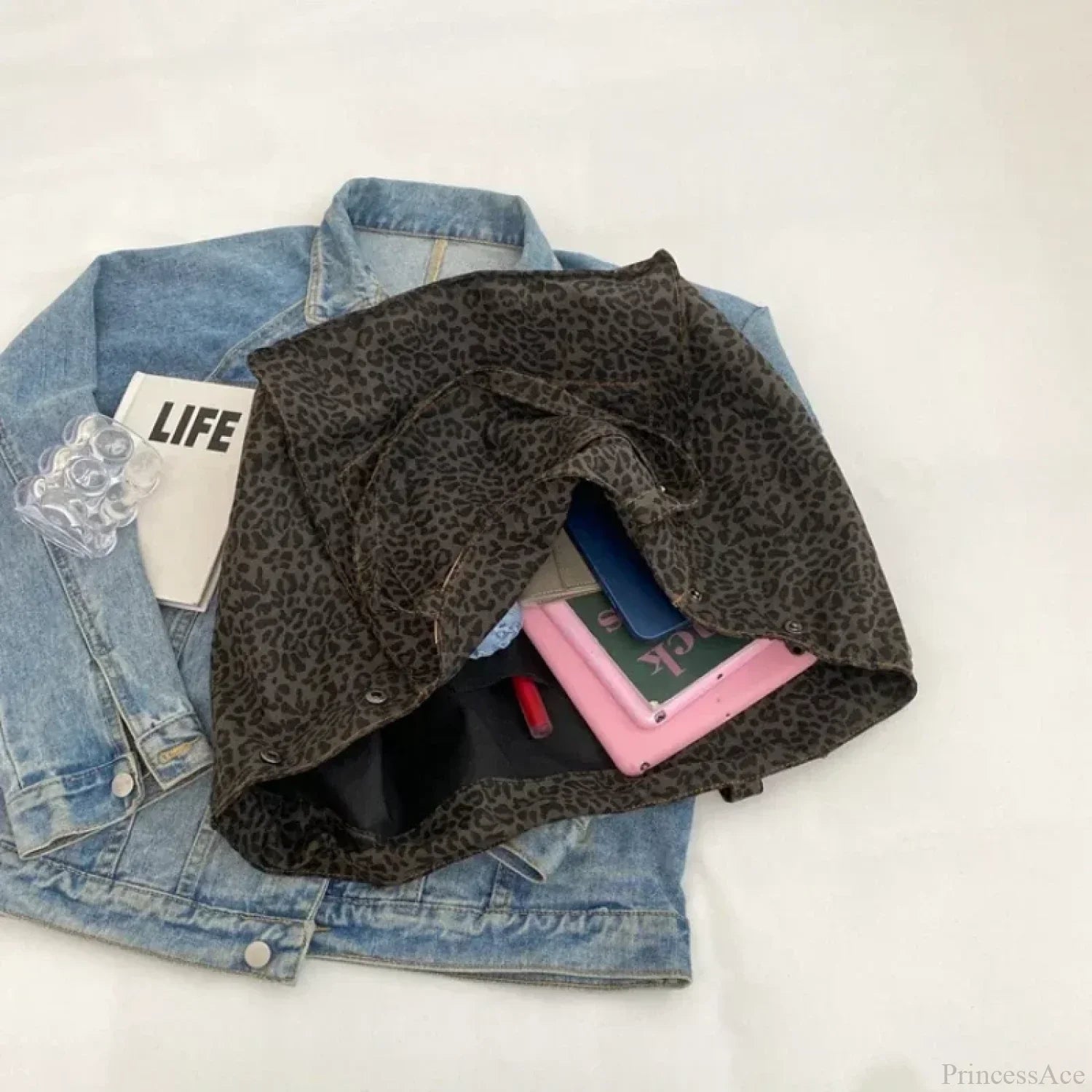 Striped Corduroy Canvas Crossbody Shoulder Bag shoulder-250126