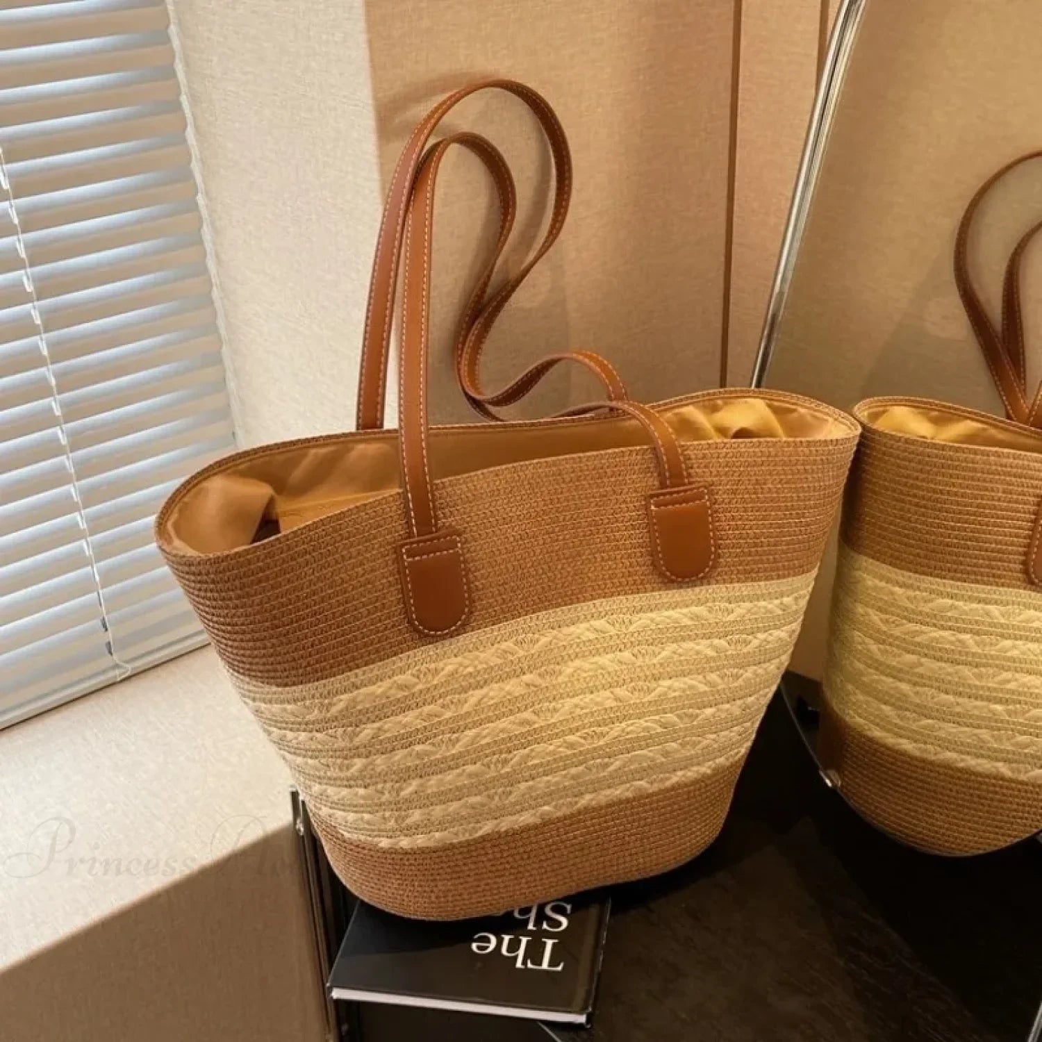 Summer Straw Bag Large Capacity Shoulder Bag shoulder-250126
