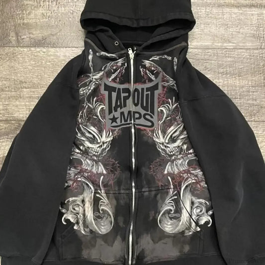 Tapout Graphic Oversized Hoodie black 1 / S