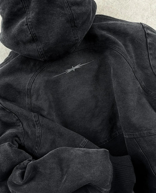 Vintage Wash Zip Up Hoodie